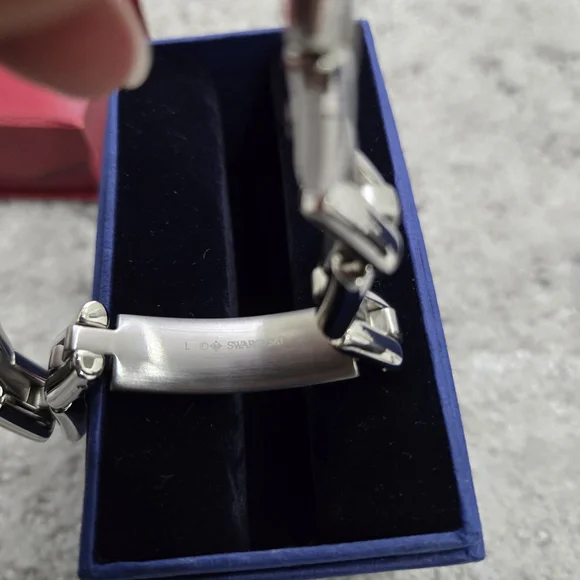 Swarovski Silver Men's Bracelet - Picture 3 of 4